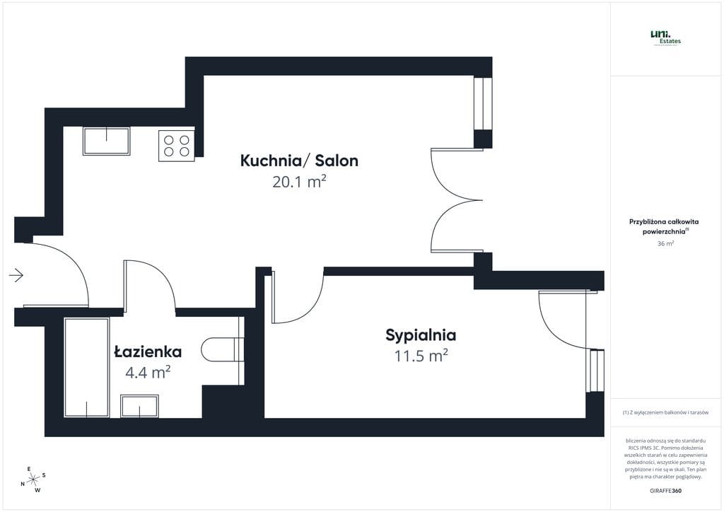 Mieszkanie 2 pokojowe na Wynajem