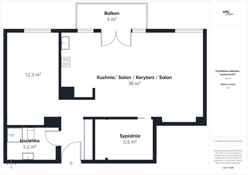 Mieszkanie 3 pokojowe na Sprzedaż