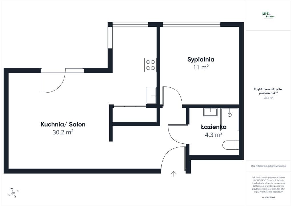 Mieszkanie 2 pokojowe na Wynajem