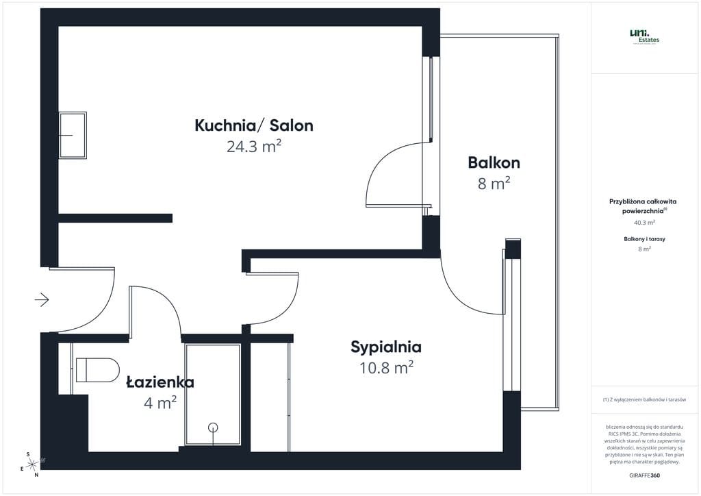Mieszkanie 2 pokojowe na Sprzedaż