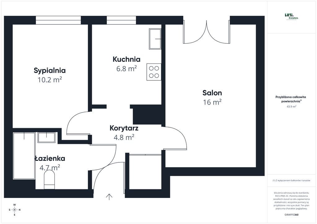 Mieszkanie 2 pokojowe na Wynajem