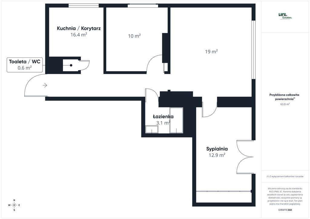 Mieszkanie 3 pokojowe na Sprzedaż