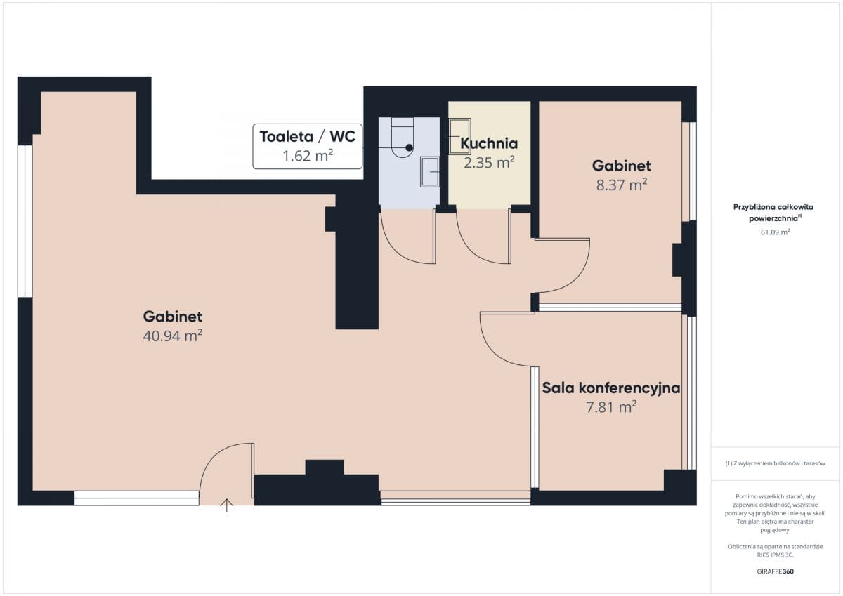 Lokal użytkowy  pokojowe na Wynajem