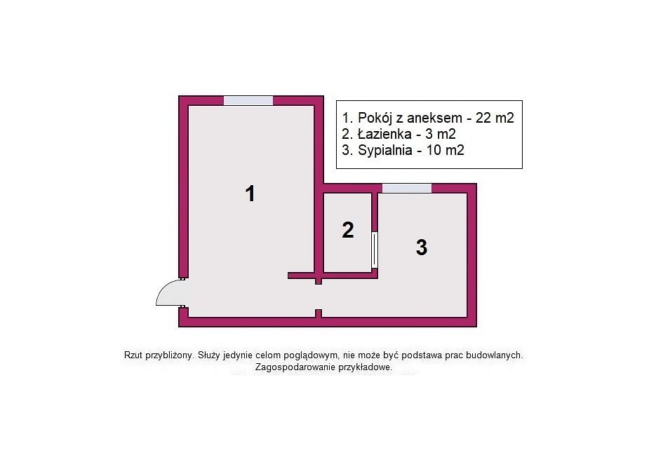 Mieszkanie 2 pokojowe na Sprzedaż