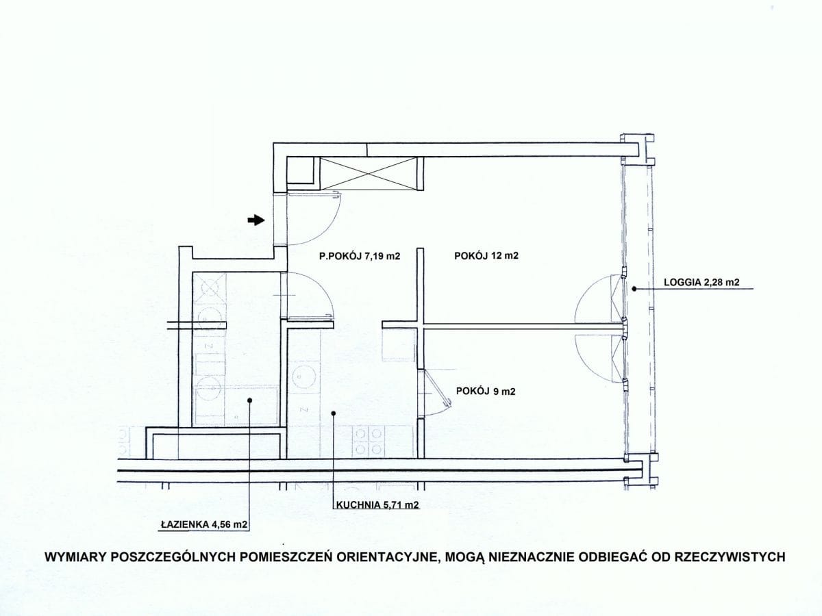 Mieszkanie 2 pokojowe na Sprzedaż