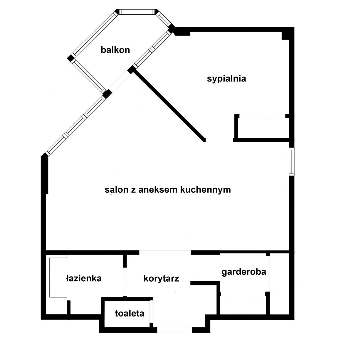 Mieszkanie 2 pokojowe na Sprzedaż