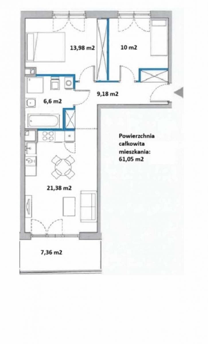 Mieszkanie 3 pokojowe na Sprzedaż