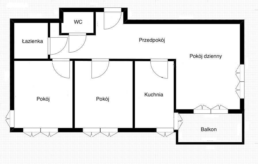 Mieszkanie 3 pokojowe na Sprzedaż