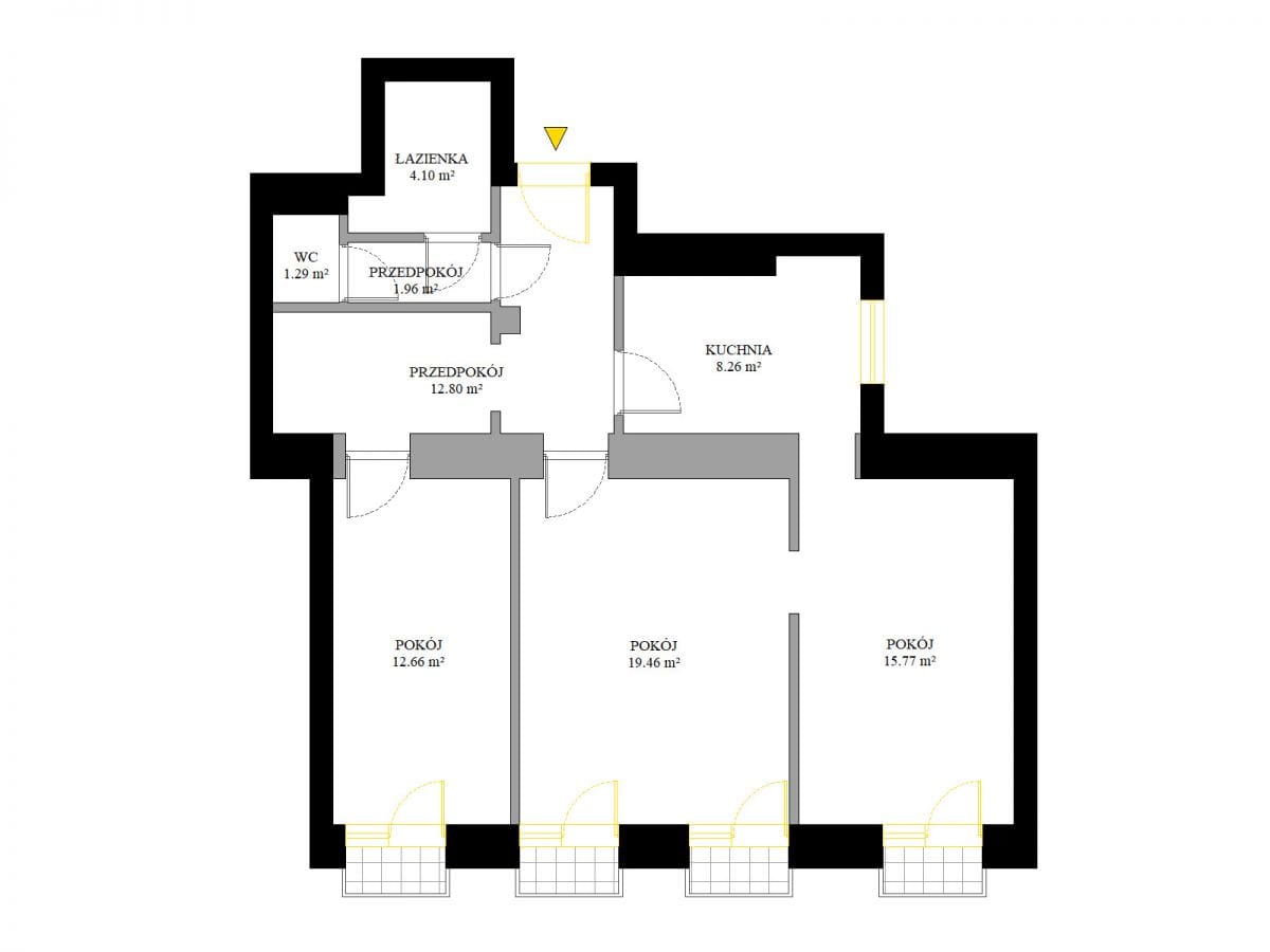 Mieszkanie 3 pokojowe na Sprzedaż