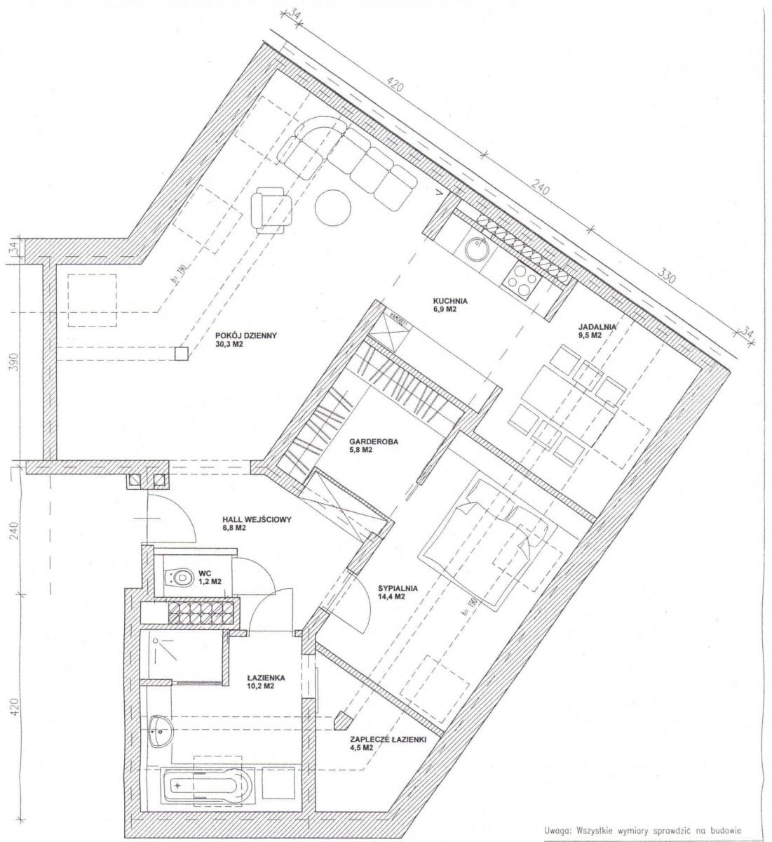 Mieszkanie 2 pokojowe na Wynajem