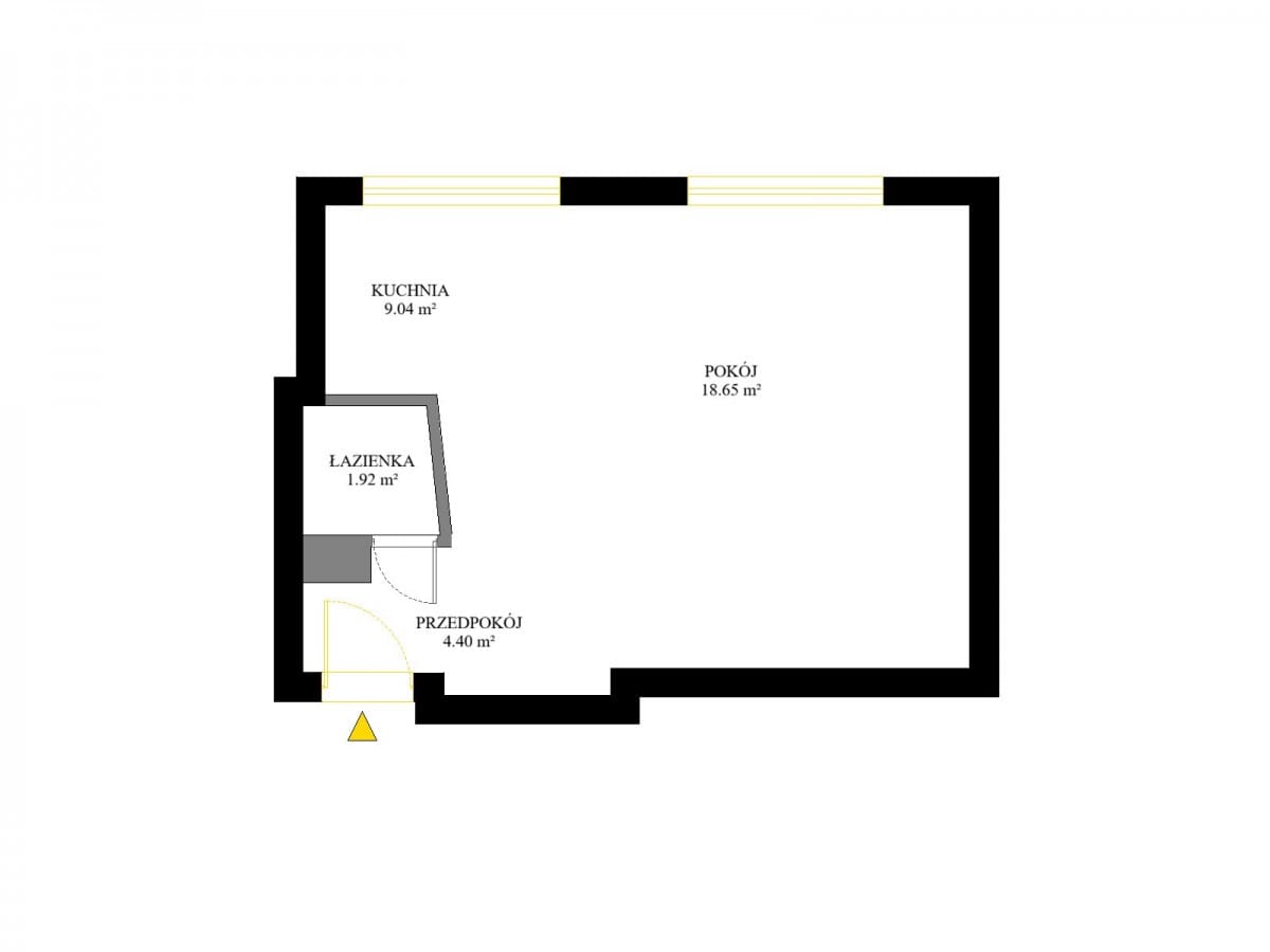 Mieszkanie 1 pokojowe na Sprzedaż