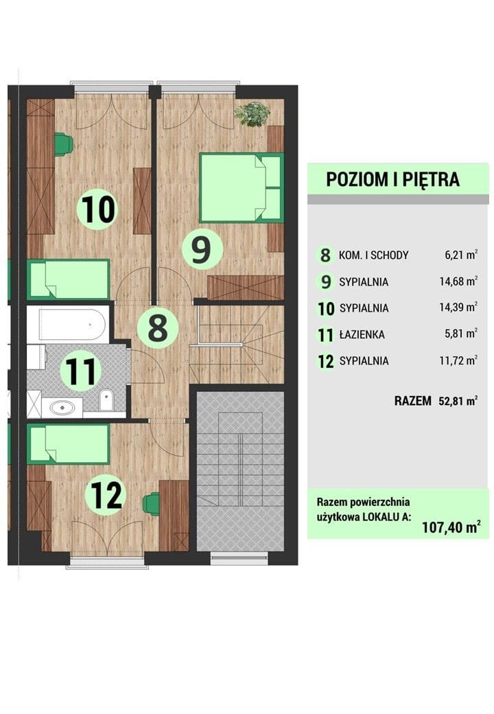 Mieszkanie 4 pokojowe na Sprzedaż