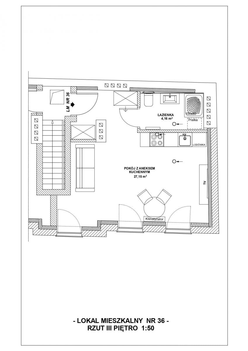 Mieszkanie 1 pokojowe na Sprzedaż