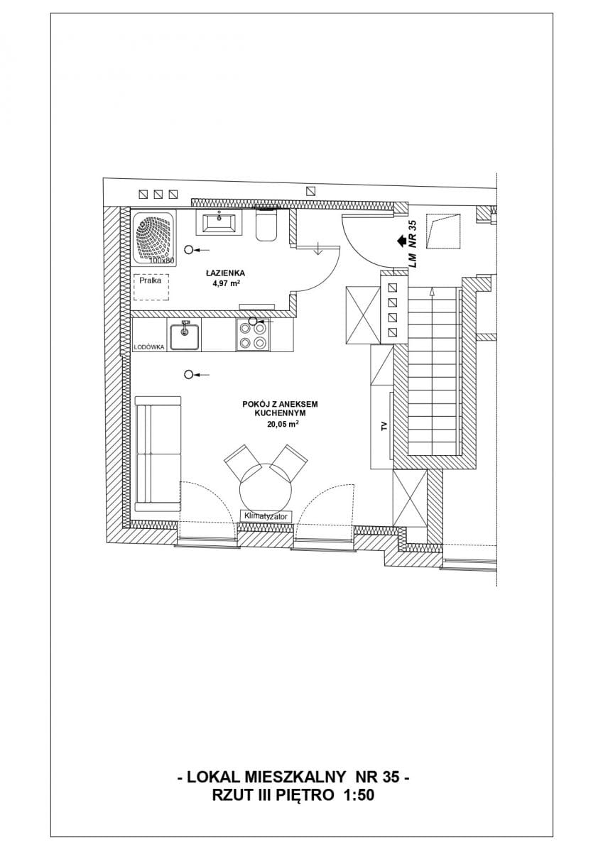 Mieszkanie 1 pokojowe na Sprzedaż