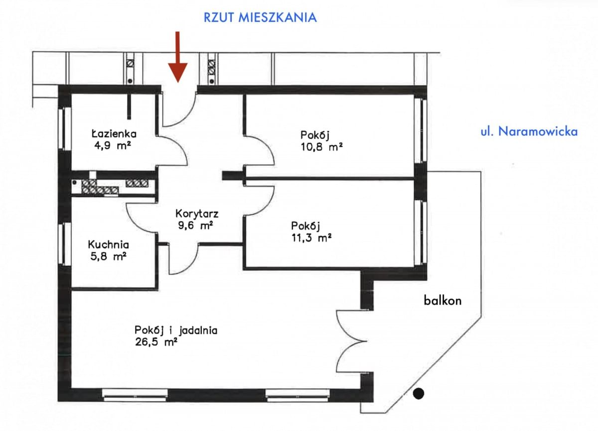 Mieszkanie 3 pokojowe na Sprzedaż