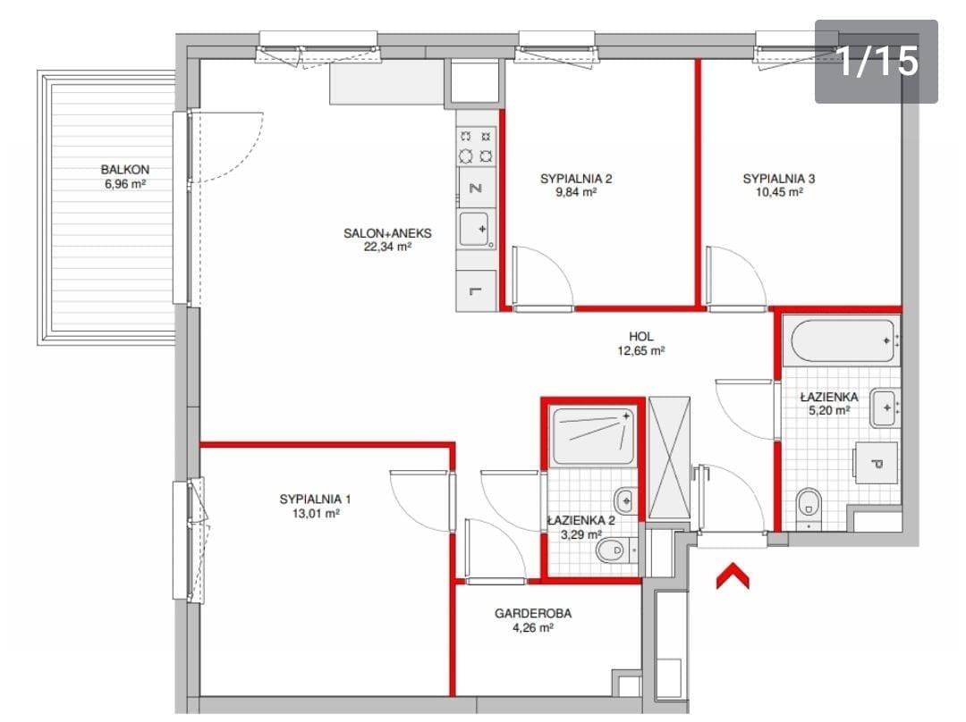 Mieszkanie 4 pokojowe na Sprzedaż