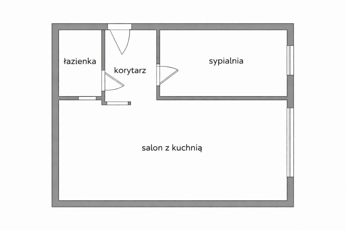 Mieszkanie 2 pokojowe na Sprzedaż