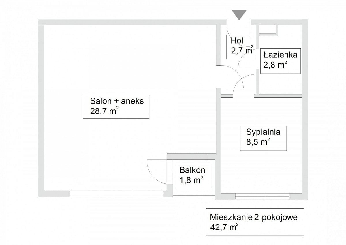 Mieszkanie 2 pokojowe na Sprzedaż