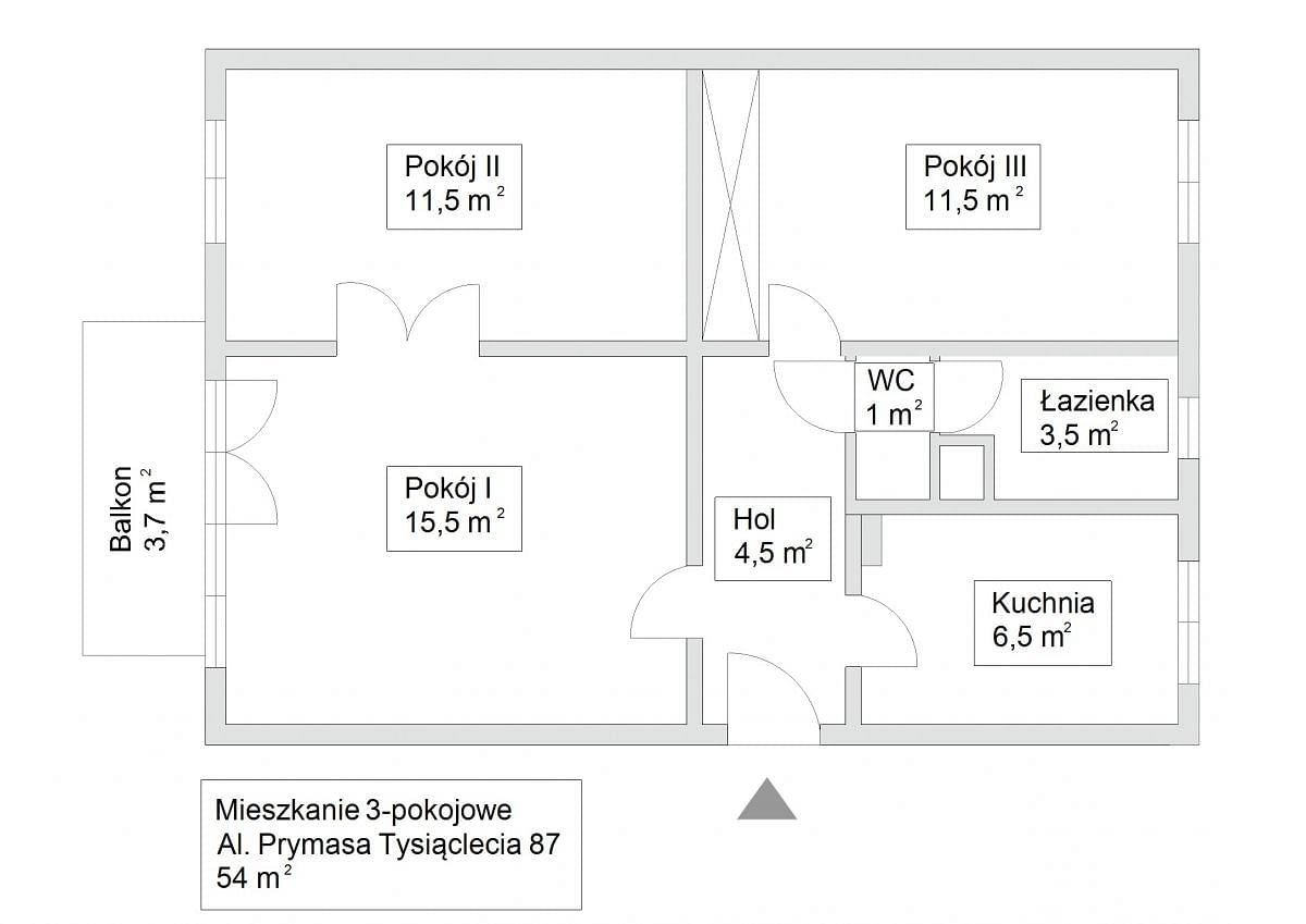 Mieszkanie 3 pokojowe na Sprzedaż