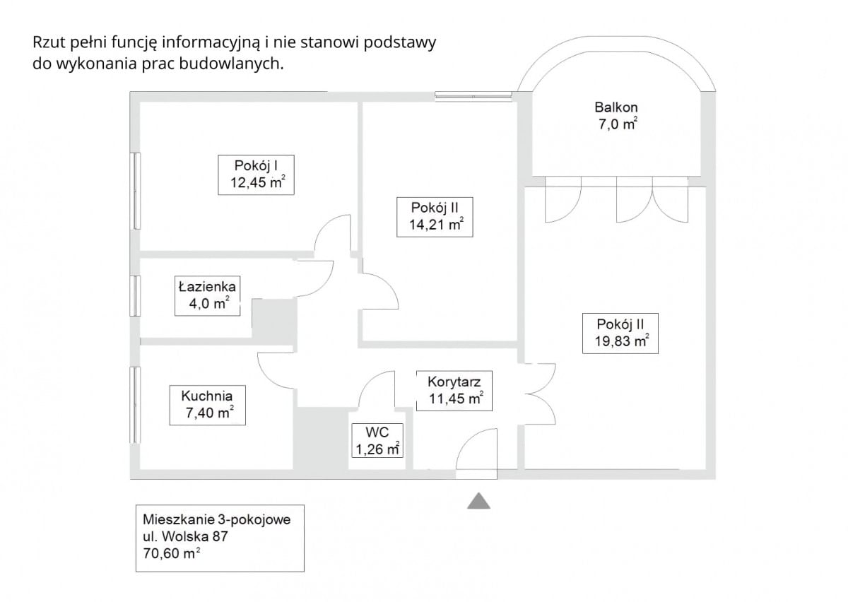 Mieszkanie 3 pokojowe na Sprzedaż