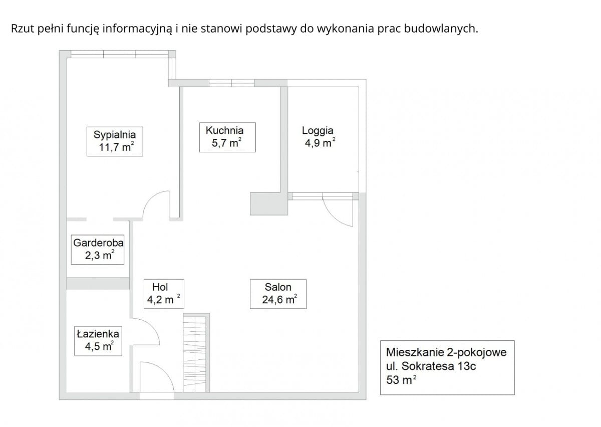 Mieszkanie 2 pokojowe na Sprzedaż