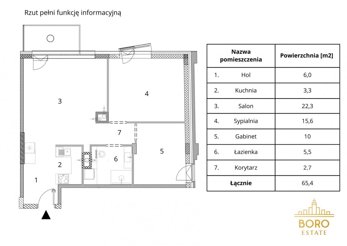 Mieszkanie 3 pokojowe na Wynajem