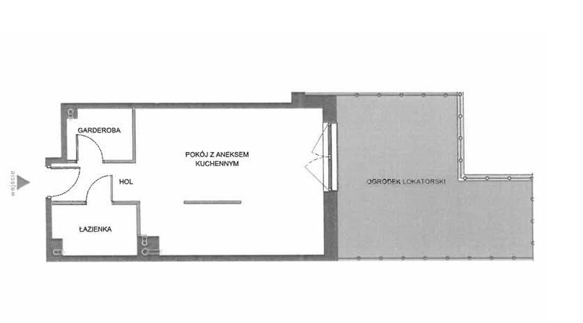 Mieszkanie 1 pokojowe na Sprzedaż