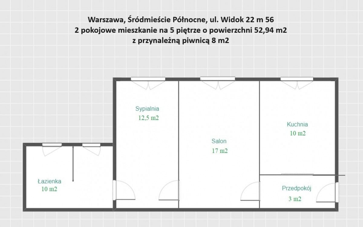 Mieszkanie 2 pokojowe na Sprzedaż