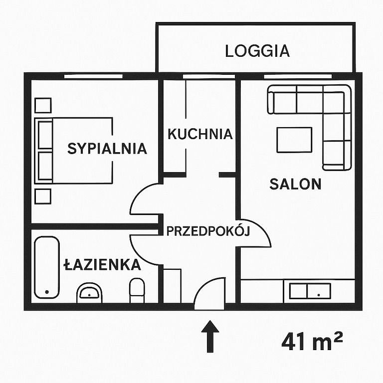 Mieszkanie 2 pokojowe na Sprzedaż