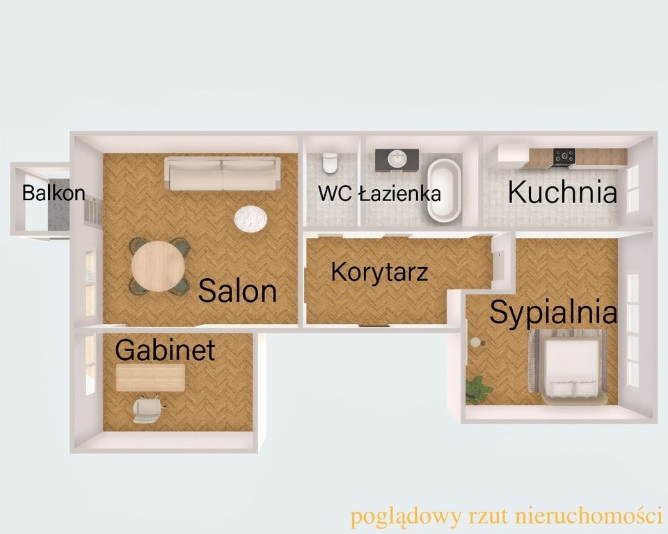 Mieszkanie 3 pokojowe na Sprzedaż