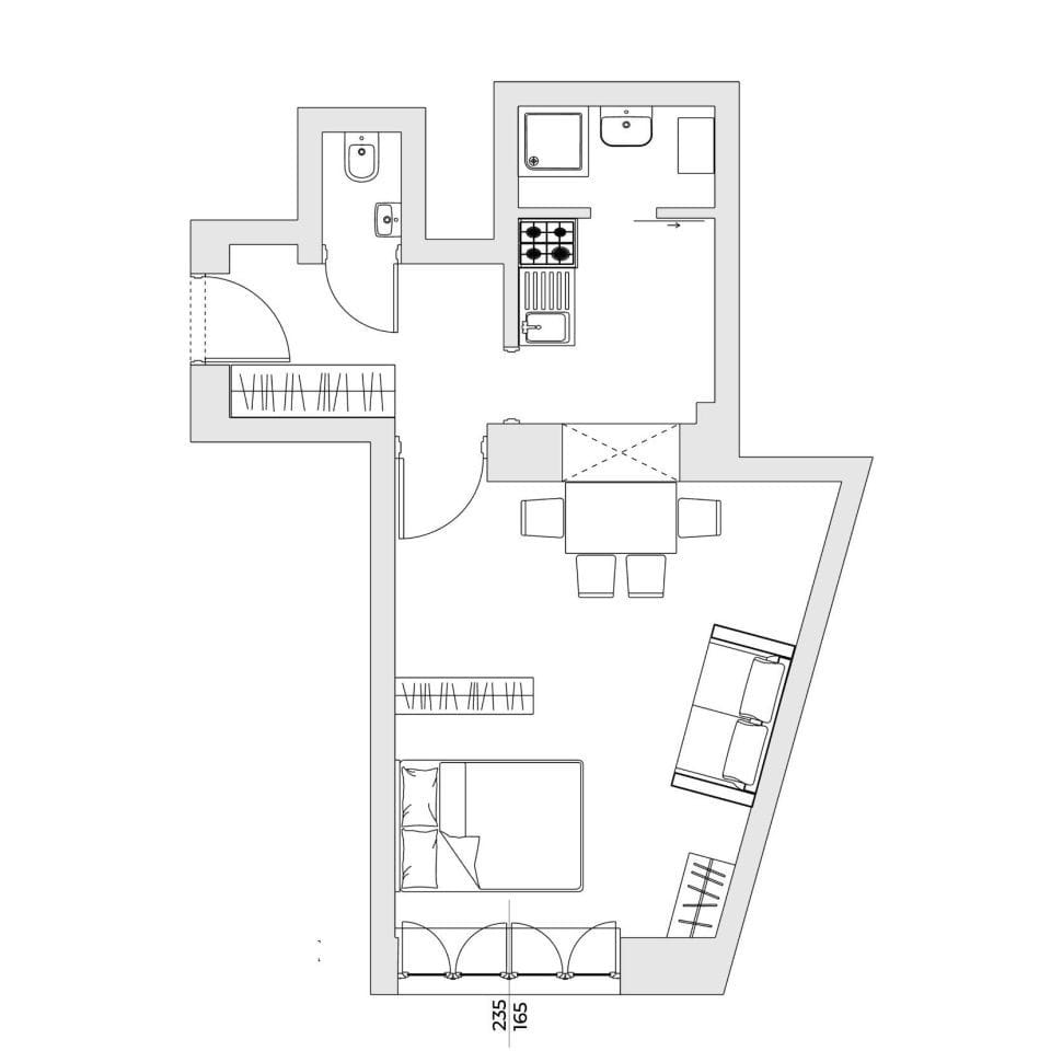 Mieszkanie 1 pokojowe na Sprzedaż