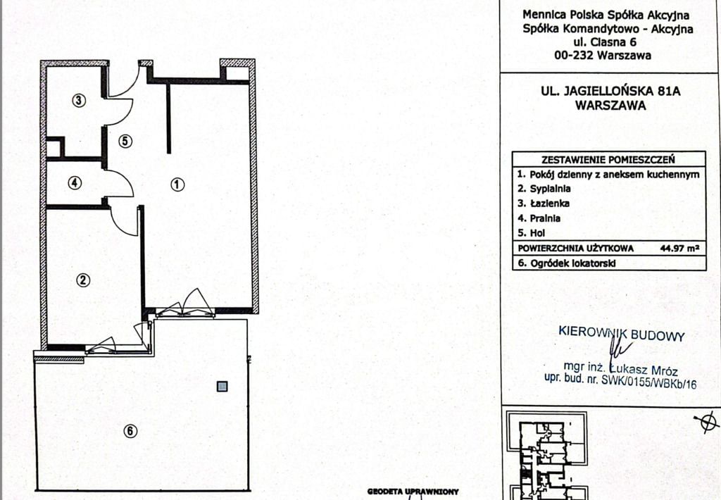 Mieszkanie 2 pokojowe na Sprzedaż