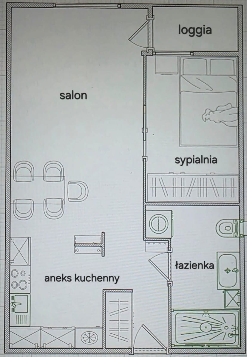 Mieszkanie 2 pokojowe na Sprzedaż