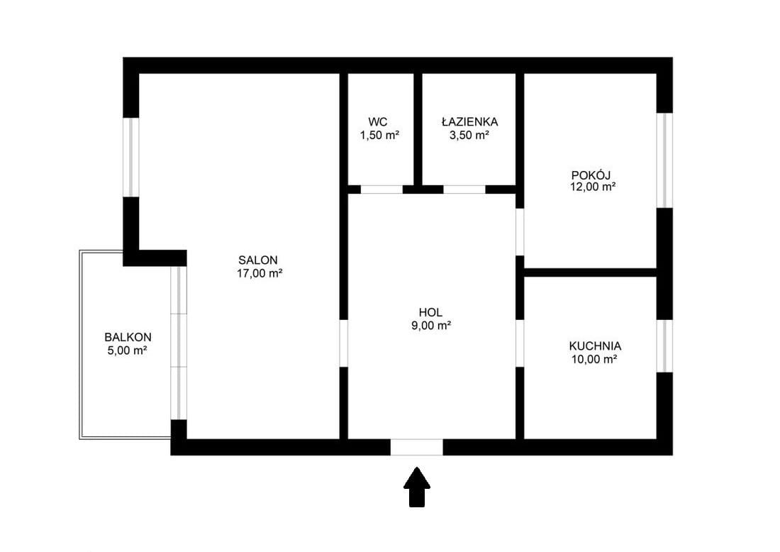 Mieszkanie 2 pokojowe na Sprzedaż