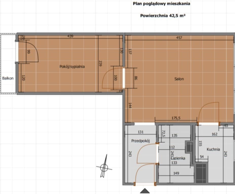 Mieszkanie 2 pokojowe na Sprzedaż