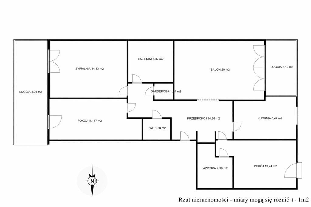 Mieszkanie 4 pokojowe na Sprzedaż