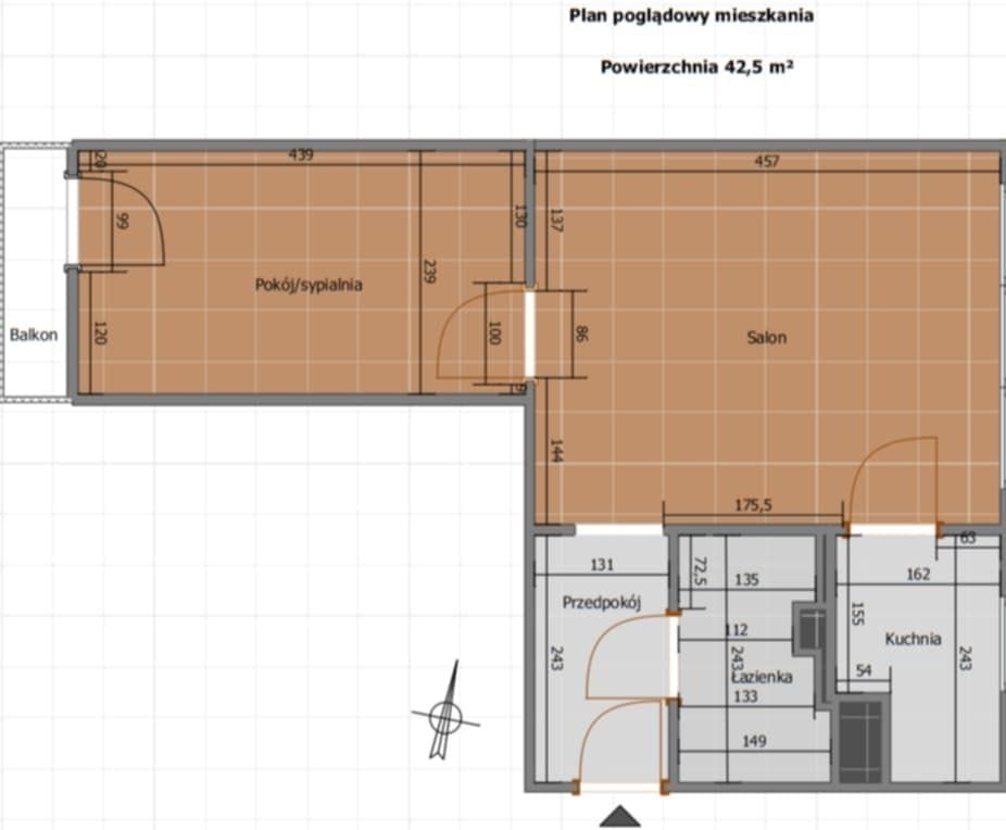 Mieszkanie 2 pokojowe na Sprzedaż