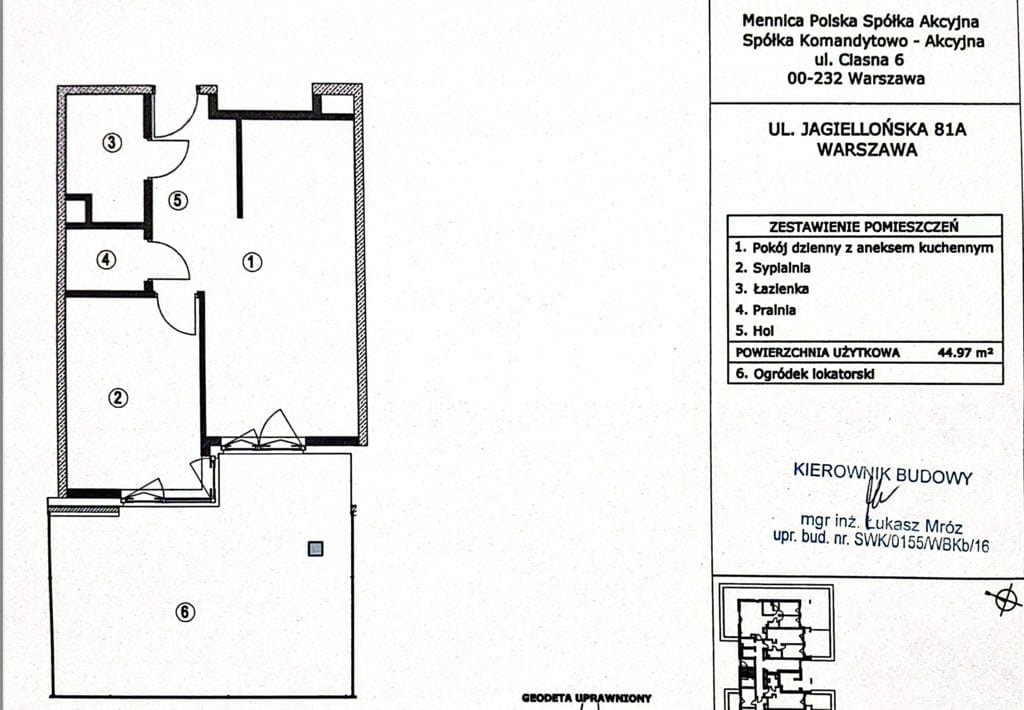 Mieszkanie 2 pokojowe na Sprzedaż