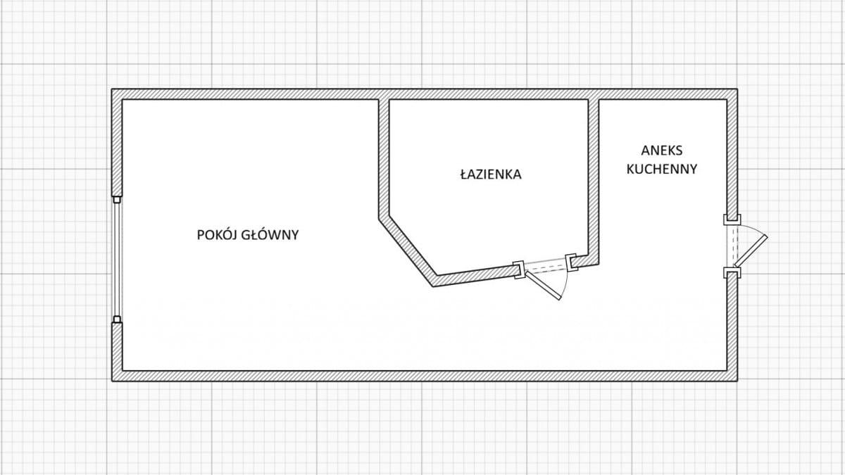 Mieszkanie 1 pokojowe na Sprzedaż