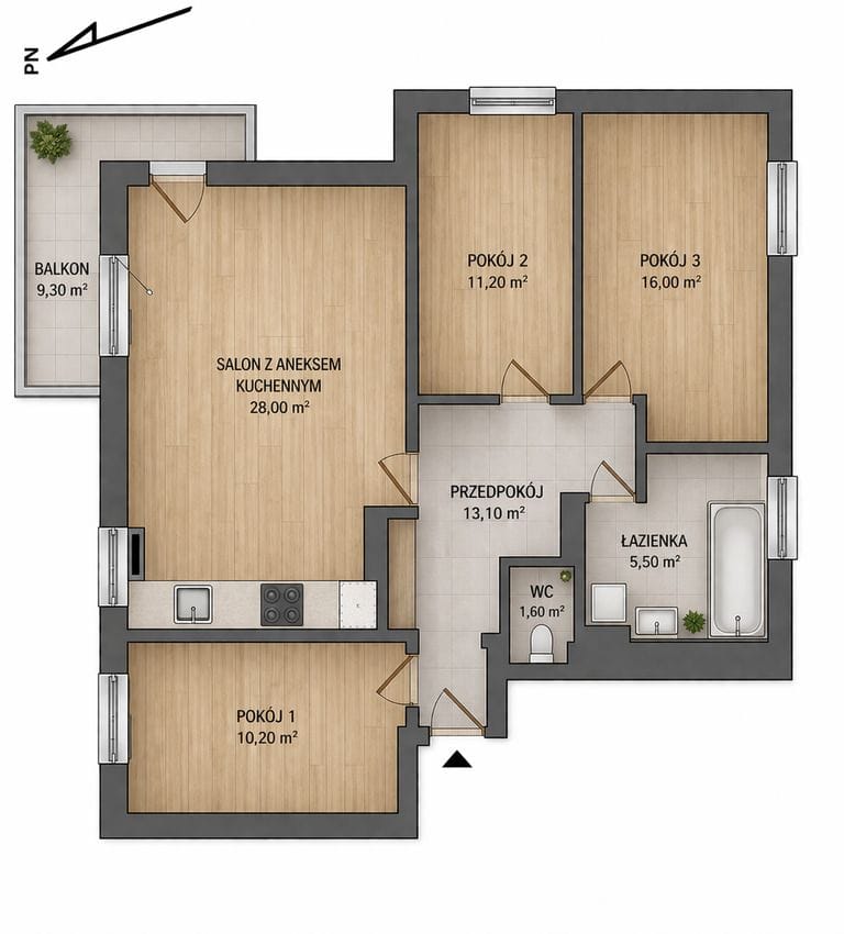 Mieszkanie 4 pokojowe na Sprzedaż