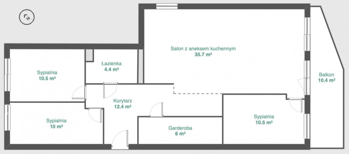 Mieszkanie 4 pokojowe na Sprzedaż