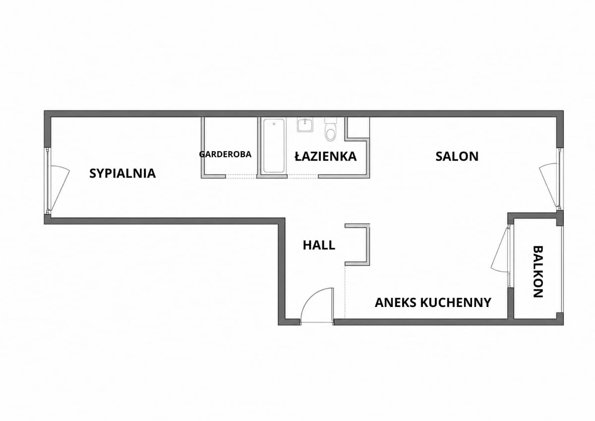 Mieszkanie 2 pokojowe na Sprzedaż