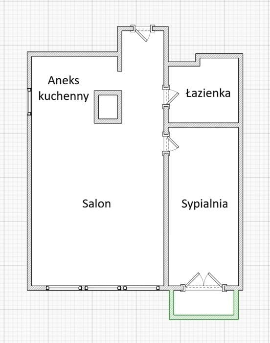 Mieszkanie 2 pokojowe na Sprzedaż