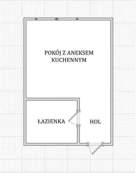 Mieszkanie 1 pokojowe na Sprzedaż