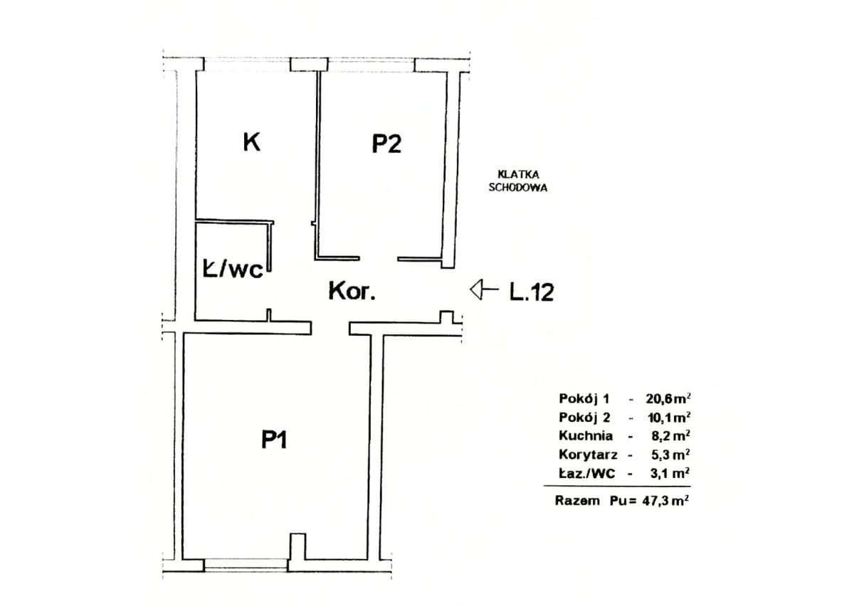 Mieszkanie 2 pokojowe na Sprzedaż