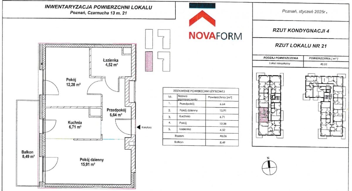 Mieszkanie 2 pokojowe na Sprzedaż