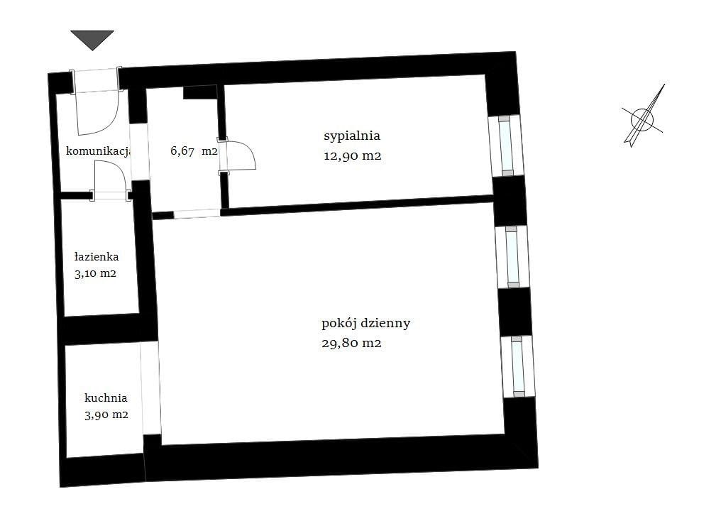 Mieszkanie 2 pokojowe na Sprzedaż