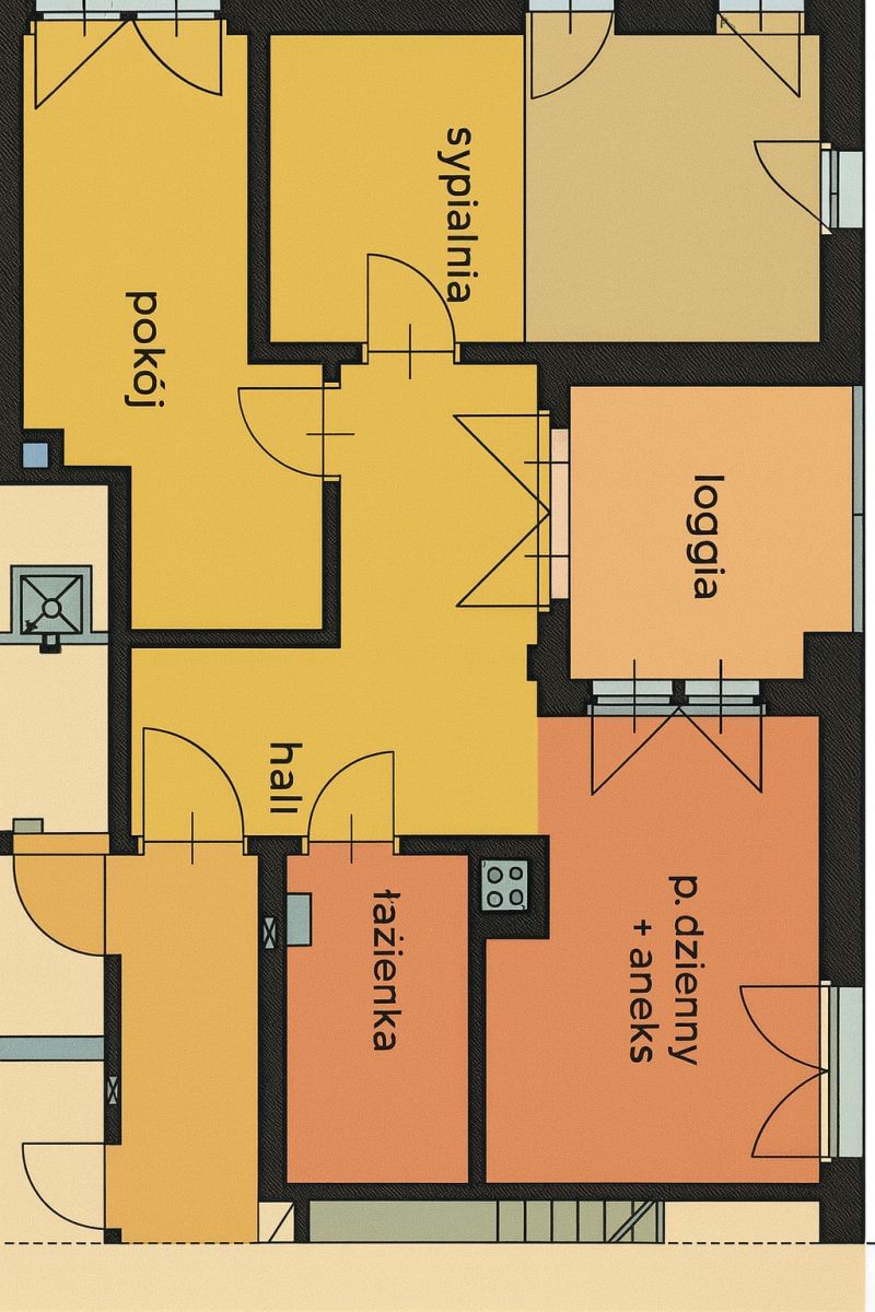 Mieszkanie 3 pokojowe na Sprzedaż