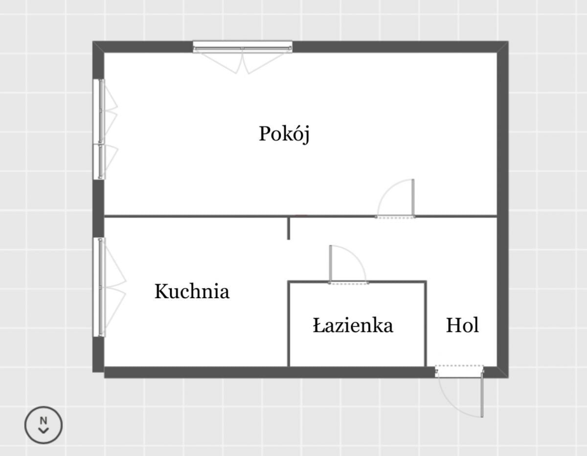 Mieszkanie 1 pokojowe na Sprzedaż
