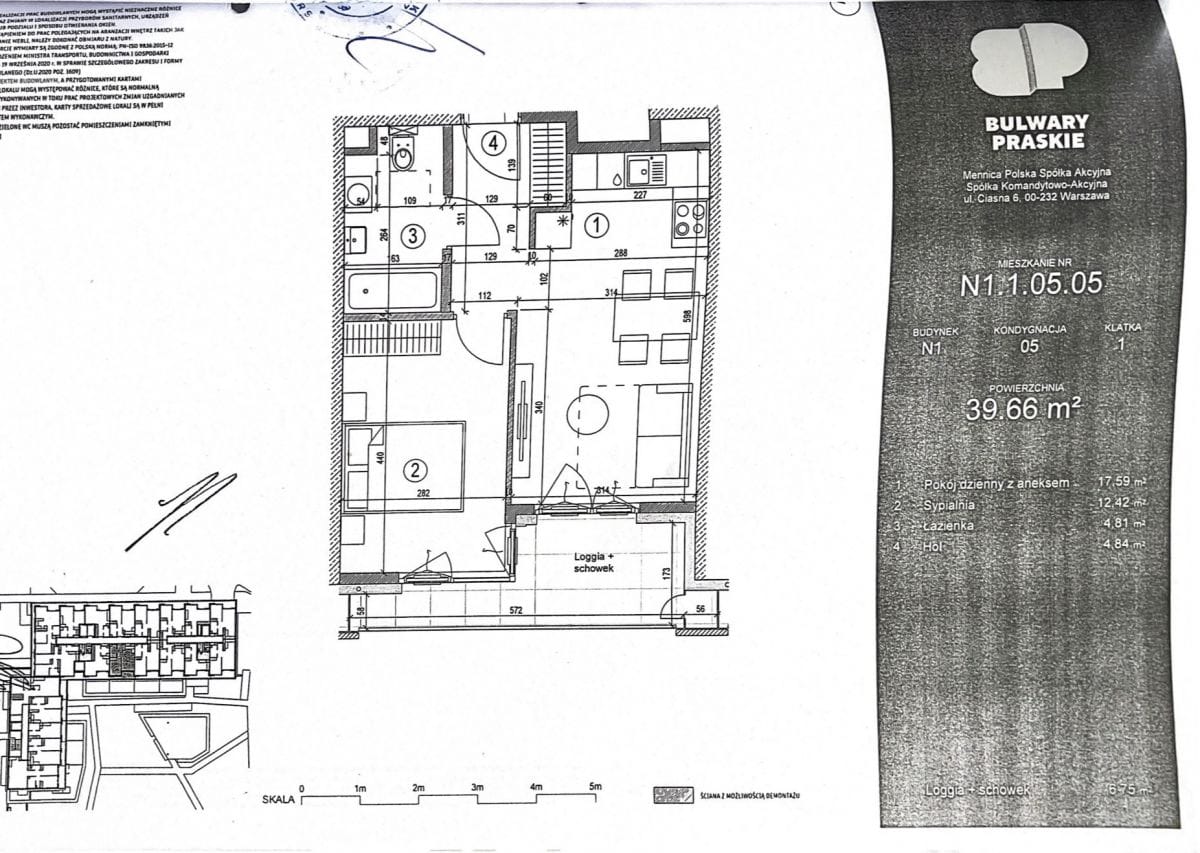 Mieszkanie 2 pokojowe na Sprzedaż
